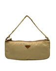 Prada Beige Tessuto Nylon Small Pouch Vintage Handbag