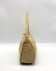 Prada Beige Tessuto Nylon Small Pouch Vintage Handbag