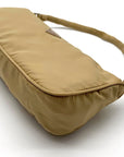 Prada Beige Tessuto Nylon Small Pouch Vintage Handbag