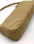 Prada Beige Tessuto Nylon Small Pouch Vintage Handbag