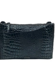 I.N.C. International Concepts Black Croc Faux Leather Crossbody Bag