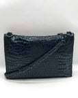 I.N.C. International Concepts Black Croc Faux Leather Crossbody Bag
