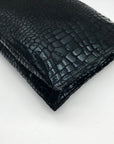 I.N.C. International Concepts Black Croc Faux Leather Crossbody Bag
