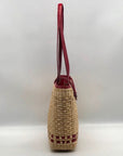 Brighton Tan Woven Raffia Tote Bag