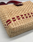 Brighton Tan Woven Raffia Tote Bag