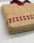 Brighton Tan Woven Raffia Tote Bag