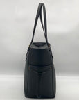Michael Kors Black Leather Gilly Large Drawstring Travel Tote