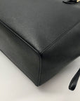 Michael Kors Black Leather Gilly Large Drawstring Travel Tote