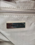 Giani Bernini Brown Embossed Ostrich Leather Handbag