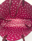 Draper James Wine Large Reversible Tote Bag and Pouch