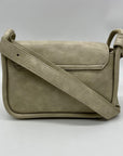 MMS Gray Leather Crossbody Bag