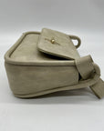 MMS Gray Leather Crossbody Bag