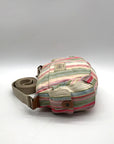 Fossil Multi-color Pastel Strip Canvas Crossbody Bag