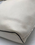 Coach White Pebbled Leather Derby Crossbody Bag F58661