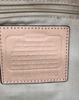 Coach Pink Signature Canvas Stripe Devin Shoulder Bag