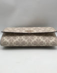 Kate Spade Natural Coated Canvas Flower Chain Crossbody Bag