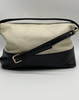 Kate Spade White Pebbled Leather Maria Porcelain Crossbody Bag