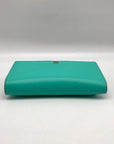 Kate Spade Teal Leather Charlotte Terrace Stacy Slim Wallet