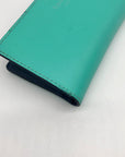 Kate Spade Teal Leather Charlotte Terrace Stacy Slim Wallet