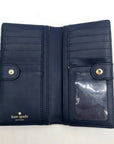 Kate Spade Teal Leather Charlotte Terrace Stacy Slim Wallet