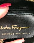 Salvatore Ferragamo Light Green Suede Fancini Shoulder Bag