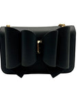 Like Dreams Black Bowtie Faux Leather Mini Bag