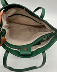 Lauren Conrad Green Leather Tote Bag