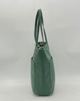 Lauren Conrad Green Leather Tote Bag