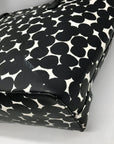 Kate Spade Black And White Leather Splodge Dot Margareta Shore Street Tote Bag