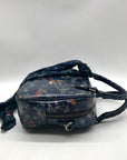 Patricia Nash Navy Blue Floral Crossbody Satchel