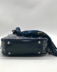 Patricia Nash Navy Blue Floral Crossbody Satchel
