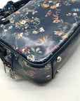 Patricia Nash Navy Blue Floral Crossbody Satchel
