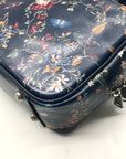 Patricia Nash Navy Blue Floral Crossbody Satchel