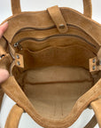 Sanumi Camel Leather Tote Bag