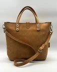 Sanumi Camel Leather Tote Bag