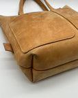 Sanumi Camel Leather Tote Bag