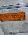 Talbots Tan Woven Leather Havana Tote