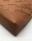 Talbots Tan Woven Leather Havana Tote