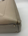 Kate Spade Gray Pebbled Leather Shawna Carter Tote Bag