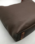 Dooney & Bourke Gray Pebbled Grain Leather Paige Sac Shoulder Bag