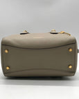 Donna Karan Chantilly Leather Taupe Medium Satchel Bag