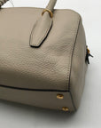 Donna Karan Chantilly Leather Taupe Medium Satchel Bag