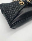 Bally Black Leather Quilted Lambskin Belt Bag