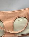Zac Posen Cream & Tan Z Clutch