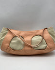 Zac Posen Cream & Tan Z Clutch