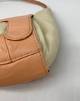 Zac Posen Cream & Tan Z Clutch