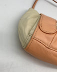 Zac Posen Cream & Tan Z Clutch
