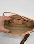 Zac Posen Cream & Tan Z Clutch