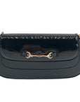 Sam Edelman Black Patent Leather Shoulder Bag