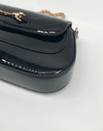 Sam Edelman Black Patent Leather Shoulder Bag